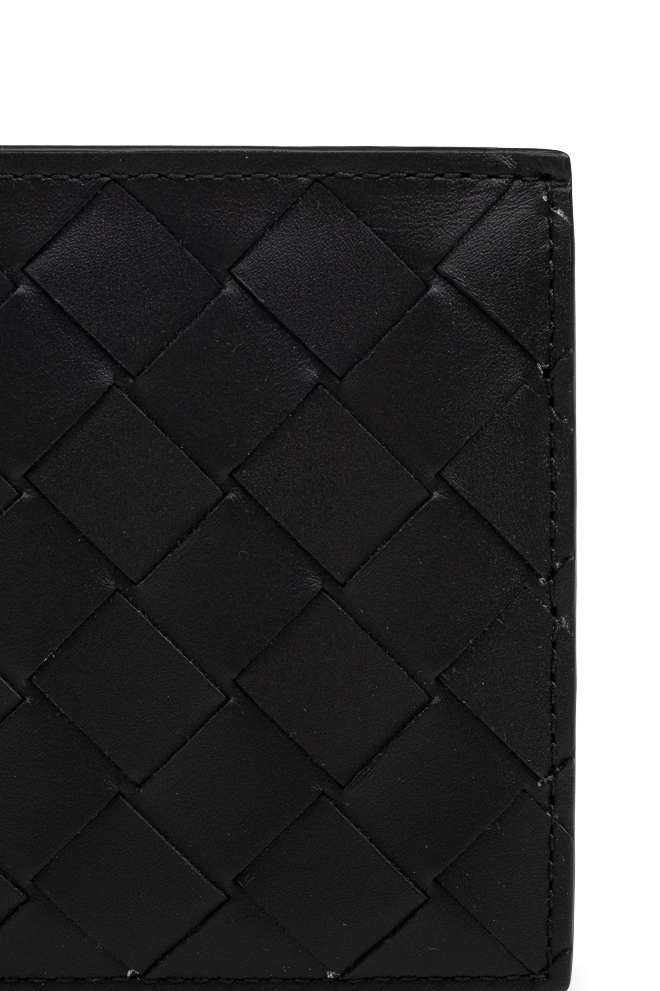 Preto Leather Folding Wallet Bottega Veneta - Vitkac Brazil